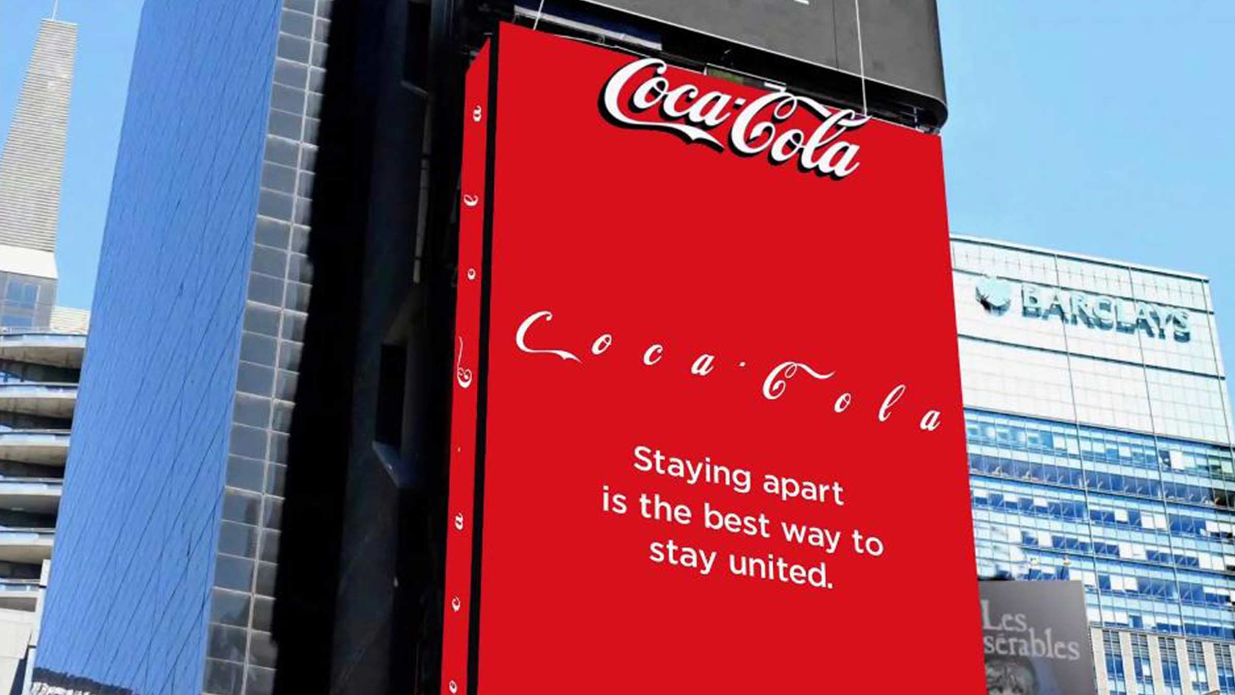 Anuncio de la marca Coca-Cola en Time Square, New York